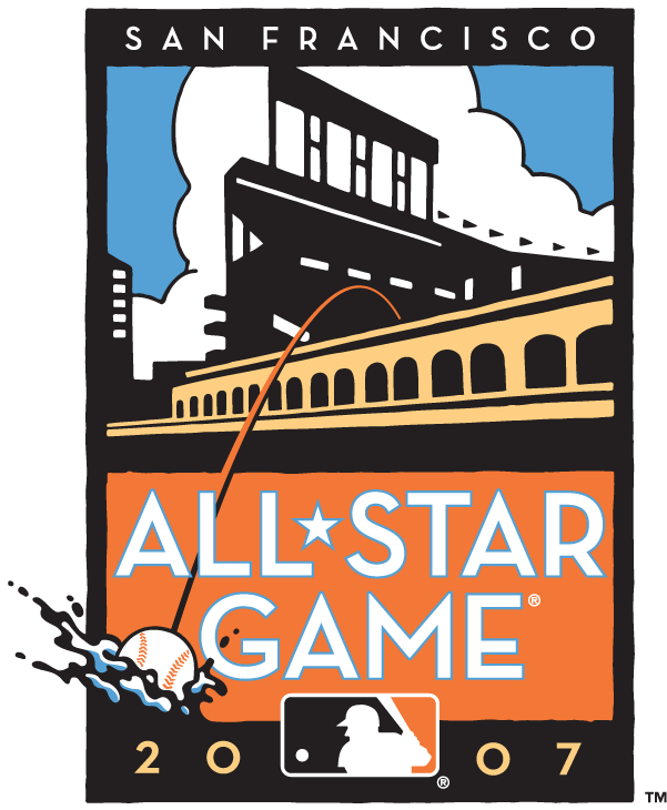 MLB All-Star Game 2007 Alternate Logo v4 iron on heat transfer